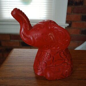 Red/ PG/ Elephant Figurine